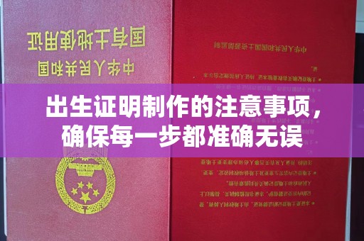 八德出生证明制作的注意事项，确保每一步都准确无误